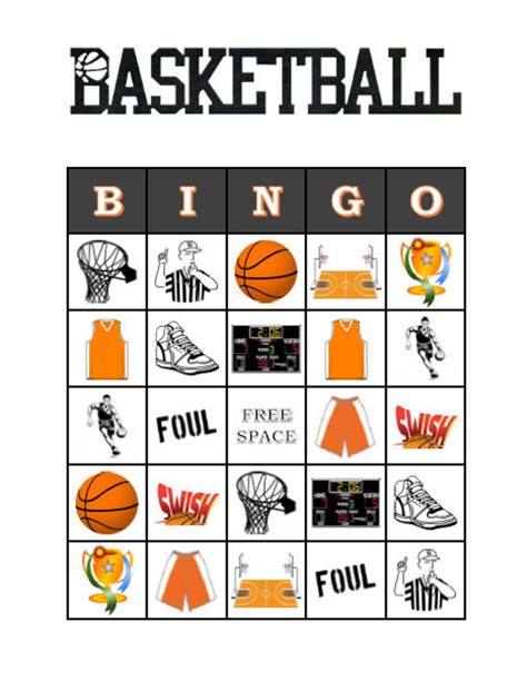 Basketball Bingo Printable